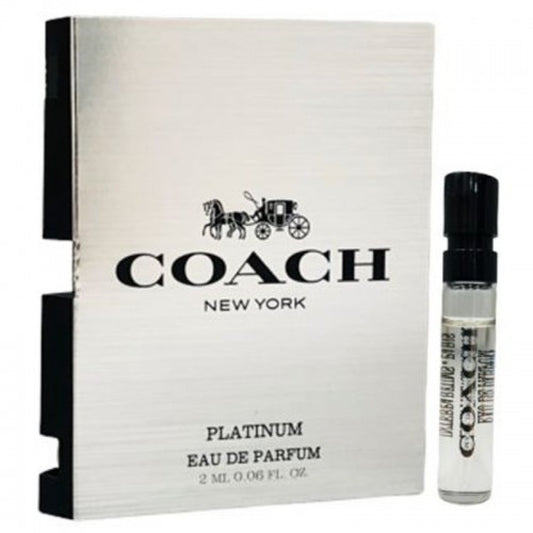 COACH NEW YORK PLATINUM EAU DE PARFUM Spray Sample 2ml