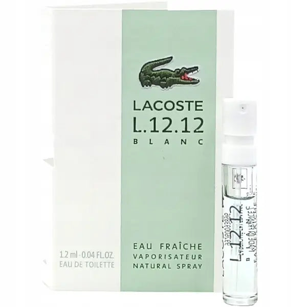 LACOSTE L.12.12 BLANC EAU FRAICHE Eau De Toilette SPRAY  1.2ml