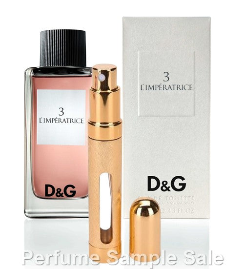 Dolce & Gabbana 3 L'Imperatrice Eau de Toilette 12ml Sample in Big Travel Atomiser Spray