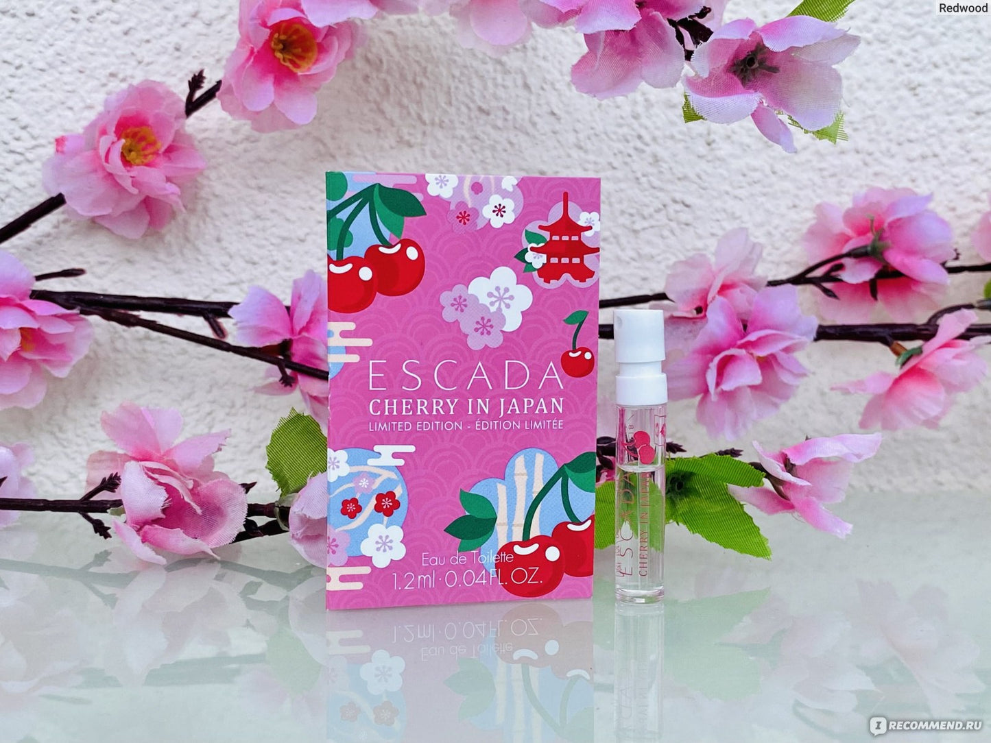 ESCADA CHERRY IN JAPAN Eau de Toilette Spray Sample 1.2ml