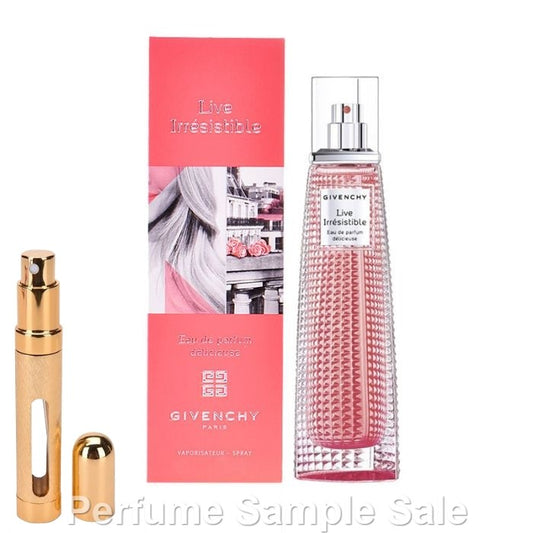 Givenchy Live Irresistible Delicieuse Eau de Parfum 12ml Sample in Big Travel Atomiser Spray