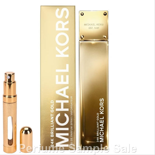 Michael Kors 24K Brilliant Gold Eau de Parfum 12ml Sample in Big Travel Atomiser Spray