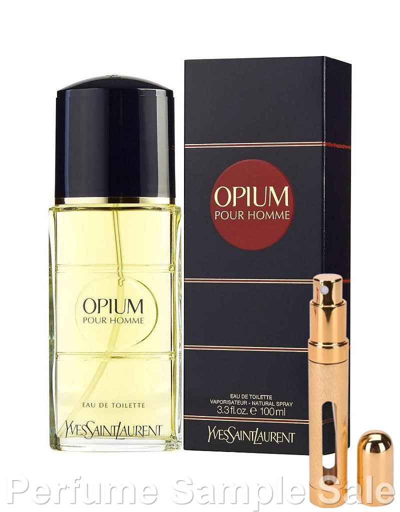 YSL Opium Pour Homme Eau de Toilette 12ml Sample in Big Travel Atomiser Spray